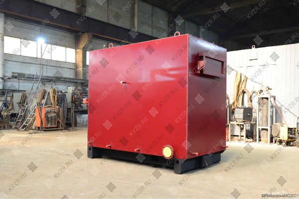 Котел на дровах КВД-0.47 МВт промышленный